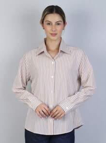 Women Blouses - 米色 - 查看 1