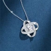 To My Mom Gifts, Thank You For Standing By My Side, Love Knot Necklace For Women, Birthday Mother's Day Present From Son Daughter Christmas Gift