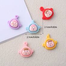 10入組卡通寶寶造形樹脂擺飾diy工藝,可用於製作黏土、手機殼、髮夾、珠寶等造型材料 - 混色 - 查看 2