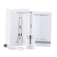 Eye Massager Device, Facial Beauty Tool For Eye Wrinkle Reduction, Home-Use Radio Frequency Eye Massager - White - View 1