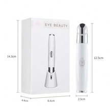 Eye Massager Device, Facial Beauty Tool For Eye Wrinkle Reduction, Home-Use Radio Frequency Eye Massager - White - View 6