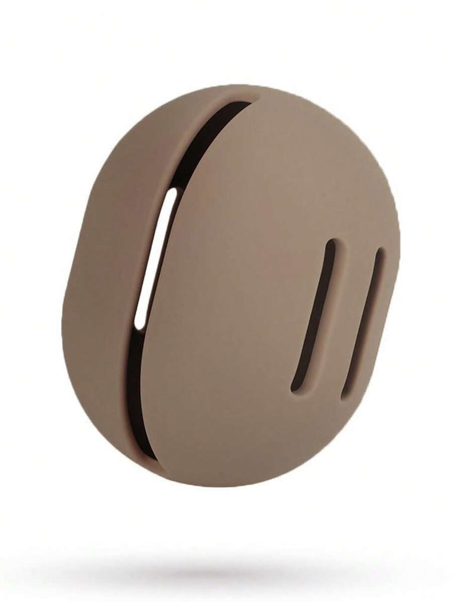 1个硅胶化妆海绵保护盒，带防尘盖的化妆品蛋形收纳盒，适合旅行、化妆、房间装饰、梳妆台、卧室、化妆配件、粉扑、美妆蛋、散粉扑、化妆海绵、便宜、圣诞礼物、化妆品、化妆工具、廉价商品、礼物、女士礼物、圣诞礼物 - 棕色 - 查看 1