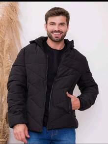 Men Jackets & Coats - 黑色 - 查看 2