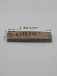 1booklet/32pcs Cigarette Rolling Paper+1booklet/32pcs Filter Tips Handroll Paper King Size Smoking Accessories - Brown - View 2