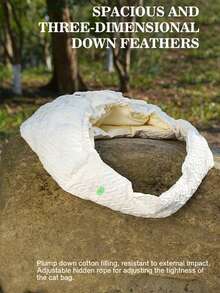 Zeze 小型/中型貓狗攜帶袋,適用於15磅以下的小貓狗,貓袋舒適舒適,白色貓袋寵物攜帶袋,適用於美容,獸醫,車旅行等 - 彩色 - 查看 12