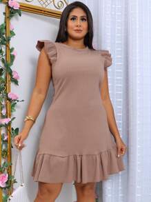 Women Dresses - 鏽棕色 - 查看 5