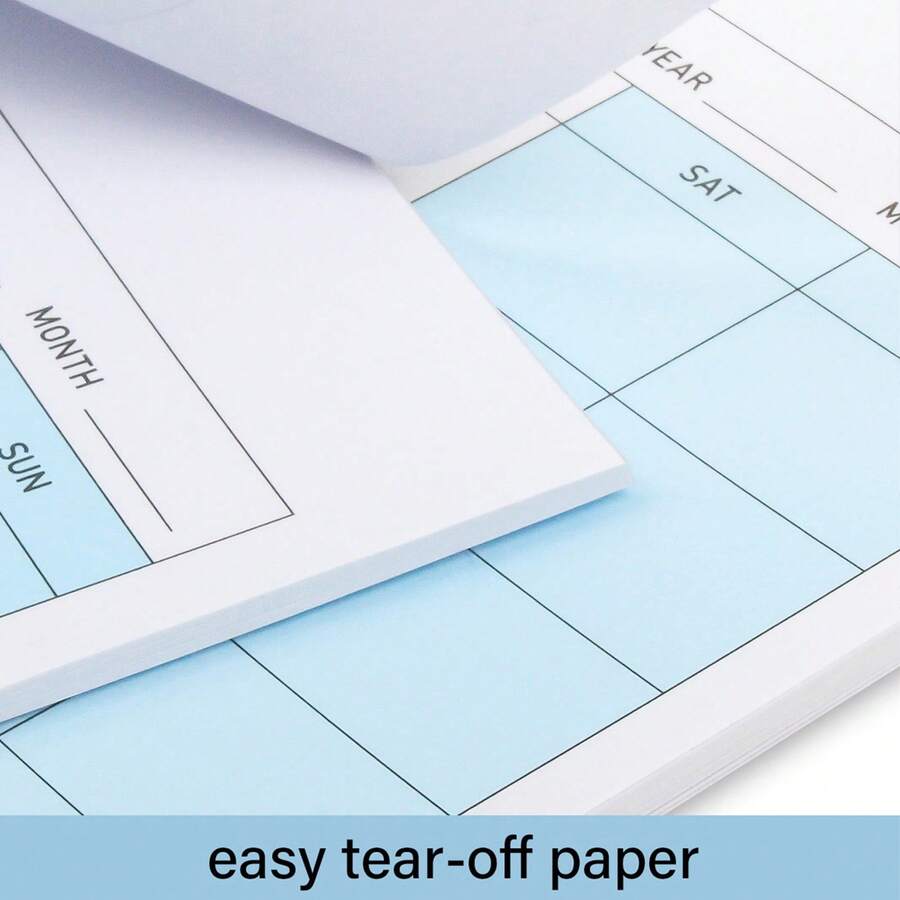 Monthly Calendar Planner Undated Desk Pad For To Do List And Scheduling