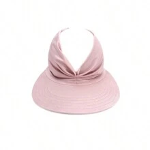 1pc Women's Solid Color Outdoor Sports Anti-Uv Sun Hat, Spring, Summer, Autumn, Cute Sunscreen Cap