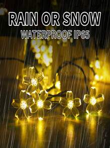1 Miếng Mặt trời String Ngoài trời Nàng tiên Đèn Lễ hội Bầu không khí Đồ trang trí Không thấm nước 20/50/100 Led Chậu hoa Cây thông noel Đồ trang trí Lãng mạn Nàng tiên Đồ trang trí Sân vườn Rào chắn Sân Bãi cỏ Buổi tiệc - trắng ấm - Xem 5