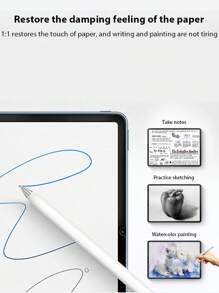 3 Packs Matte PET Like Paper Protective Film Compatible With IPad Gift For Birthday, Family, Friends Pad Screen Protector, Pad Accessories