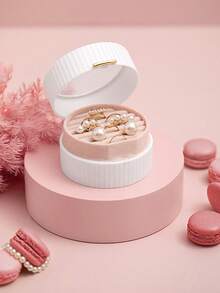 1 Miếng Macaron Có thể mang đi Hộp đồ trang sức Đối với Vòng tay , Dây chuyền , Nhẫn , Hoa tai Lưu trữ & Bao bì quà tặng - Hộp đựng trang sức Macaron - Xem 2