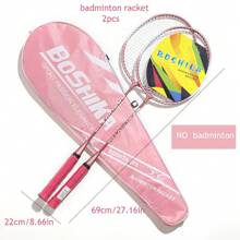 Outdoor Sports Interact Entertainment Exercise Badminton Rackets Set For Man&Woman, Beginner Training, Adult, Lightweight Durable Attack Type - Multicolor - View 3