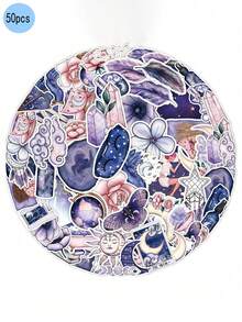 50入組黑白汽車貼紙，行李箱，筆記型電腦，冰箱，塗鴉裝飾貼紙 - 彩色 - 查看 5