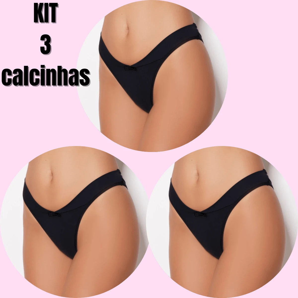 Women Thongs - 黑色 - 查看 1