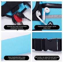 Thể thao Túi đeo lưng , Không giới tính Đa chức năng  chạy Túi Fanny , Không thấm nước Túi đựng điện thoại , Ngoài trời Túi thắt lưng Đối với Marathon - màu đen - Xem 6