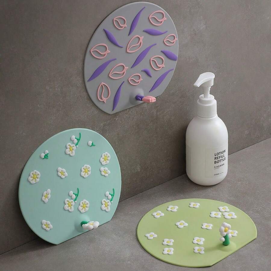 Anti-Odor Floor Drain With Silicone Seal Ring For Bathroom, Sewer Deodorant Tool That Prevents Backward Flow And Uncovers Unpleasant Smells - Green - View 1