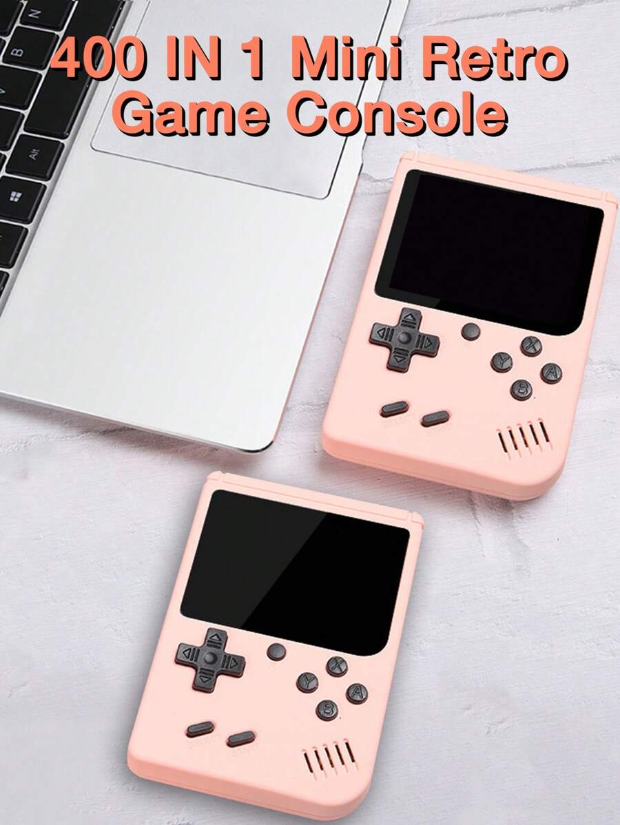 Consola De Juegos De Video Retro Con Pantalla Lcd De 2.4 Pulgadas Incorporado Con 400 Juegos De Mano, Portátil Y De Bolsillo, Regalo De Navidad, Halloween Y Día De Acción De Gracias