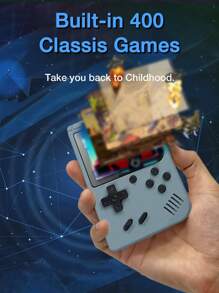 Consola De Juegos De Video Retro Con Pantalla Lcd De 2.4 Pulgadas Incorporado Con 400 Juegos De Mano, Portátil Y De Bolsillo, Regalo De Navidad, Halloween Y Día De Acción De Gracias - Rosa - Ver 7