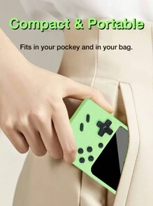 Consola De Juegos De Video Retro Con Pantalla Lcd De 2.4 Pulgadas Incorporado Con 400 Juegos De Mano, Portátil Y De Bolsillo, Regalo De Navidad, Halloween Y Día De Acción De Gracias - Rosa - Ver 6