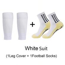 运动户外 1 对压缩腿套、小腿套，适合跑步、足球、篮球、骑自行车和其他体育运动，颜色随机 - 彩色 - 查看 5