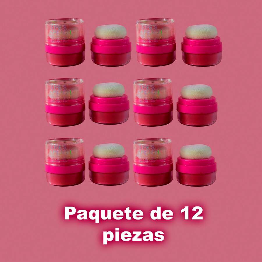 Maquillaje de rubor color rosa da un toque de naturalidad kit de 12 piezas