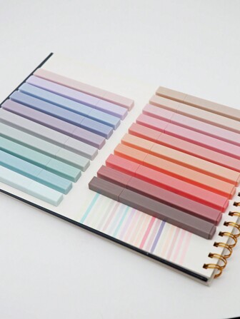20ชิ้น ปากกาเน้นข้อความหัวแหลมสีพาสเทลทรงสี่เหลี่ยม ปากกาเน้นข้อความระดับความสวยงาม ไม่ซึมและไม่ไหม้ เหมาะสำหรับการจดบันทึก โรงเรียน และอุปกรณ์สำนักงาน กลับสู่โรงเรียน