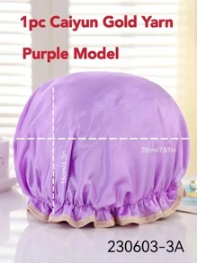 1 Mũ Tắm EVA 2 Lớp Dày Mũ Tắm Chống Thấm Nước Cho Phòng Tắm - Rượu sâm banh - Xem 6