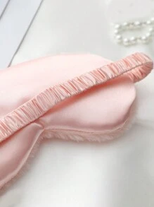 Cute Plush Eye Mask, Cartoon Blackout Sleep Mask For Kids - Pink - View 3