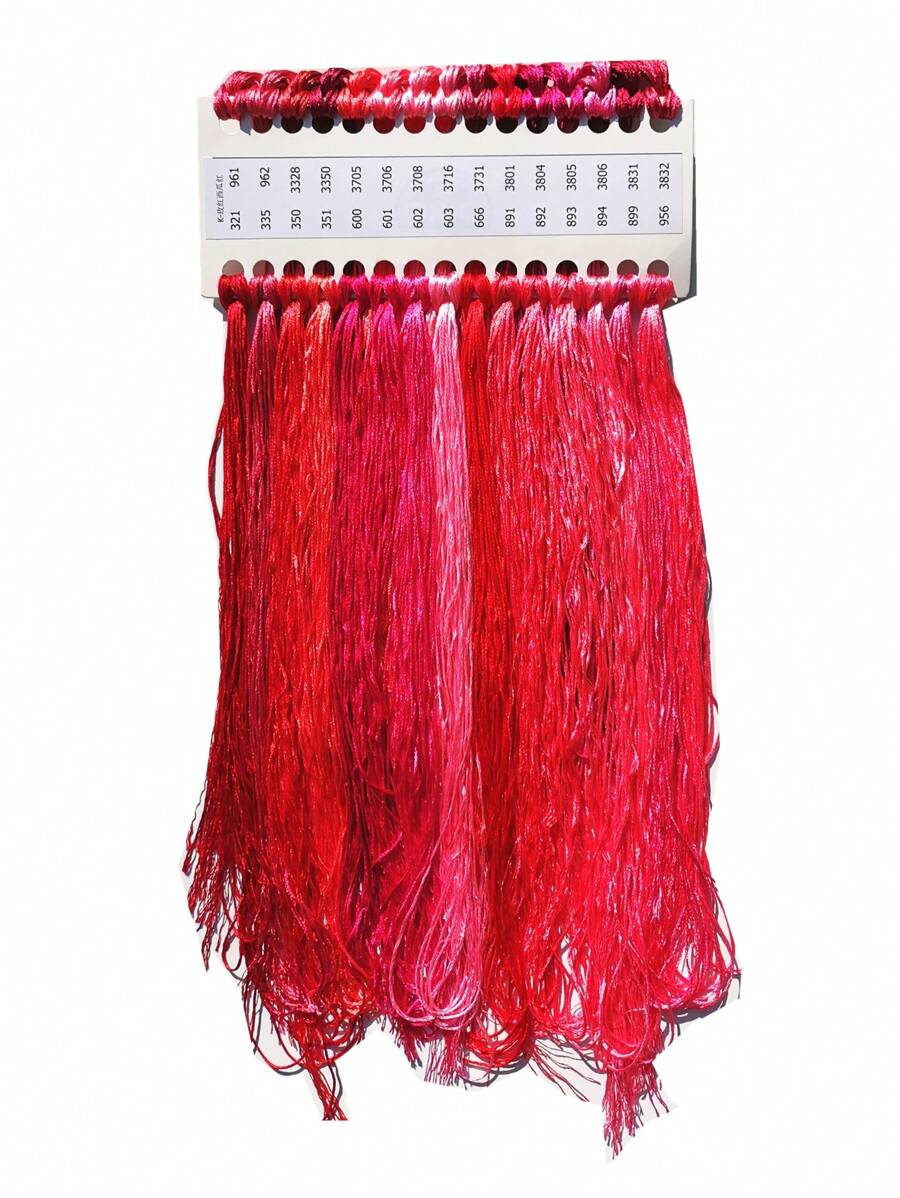 十字绣用热粉色优质丝线 - 玫紅色 - 查看 1