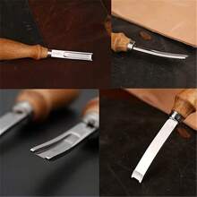 Leather Skiver, Leather Edge Beveler, Handmade Diy Leather Cutting Tool, Edge Cutting - Brown - View 5