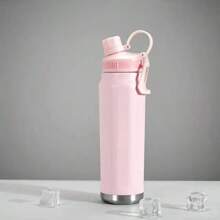 800ml Stainless Steel Thermal Bottle With Handle And Lock Double Wall For Water Coffee Tea Sports - 白冰 - 查看 9