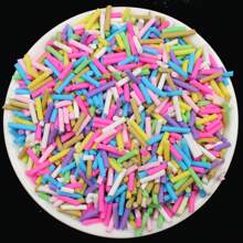 Agulha Realista De Doces De 20g/peça, Grânulos De Açúcar, Fatias De Argila Polimérica, Peças De Cerâmica Macia Para Joalheria Diy, Decoração De Bolos E Acessórios De Enchimento