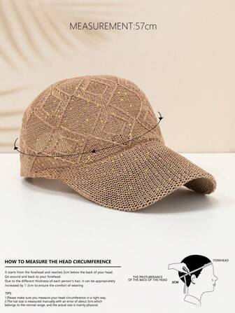 1st Summer Hollow Out Trucker Cap för förare Boho Casual