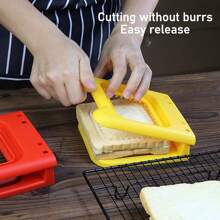 1pc Square/Round/Heart Shaped Bread Cutter & Sandwich Sealer, Suitable For Children's Lunch Box And Bento Box Sandwich Cutter - Square - View 9