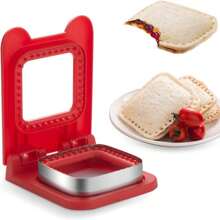 1pc Square/Round/Heart Shaped Bread Cutter & Sandwich Sealer, Suitable For Children's Lunch Box And Bento Box Sandwich Cutter - Square - View 6