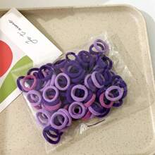 99 piezas Scrunchies de pelo de princesa, aptos para uso diario, coleta, ligas de pelo, bandas de goma para el cabello, cuerda para el cabello, sujetadores elásticos para el cabello - Multicolor - Ver 8