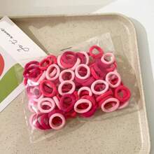 99 piezas Scrunchies de pelo de princesa, aptos para uso diario, coleta, ligas de pelo, bandas de goma para el cabello, cuerda para el cabello, sujetadores elásticos para el cabello - Multicolor - Ver 7