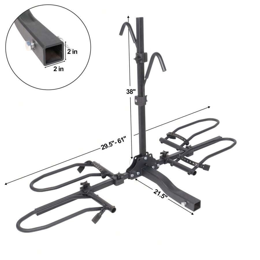 DC DICLASSE 2 Bike Rack Platform Hitch Mount Bicycles Cars Carrier