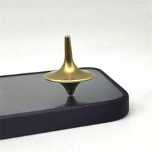 2 Piezas De Trompo De Metal De Colores Aleatorios, Juguete De Descompresión, Buen Regalo, Ejercita La Flexibilidad De Los Dedos - Color aleatorio - Ver 5