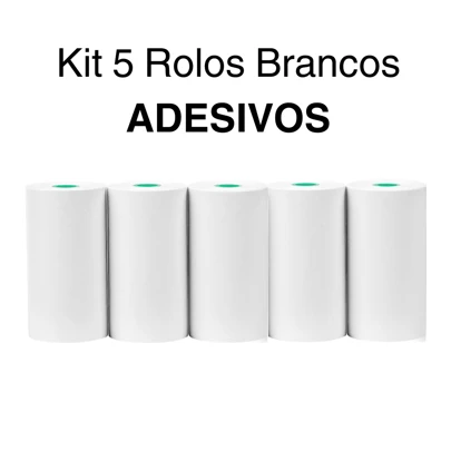 Mini Impressora De Fotos E Etiquetas (observação: 5 Rolos De Papel Adesivo Opcionais