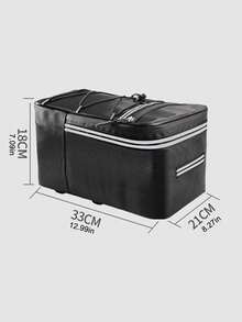 Bicycle Rear Seat Storage Bag For Delivery Drivers - Black - View 9