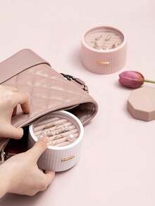 1 Miếng Macaron Có thể mang đi Hộp đồ trang sức Đối với Vòng tay , Dây chuyền , Nhẫn , Hoa tai Lưu trữ & Bao bì quà tặng - Hộp đựng trang sức Macaron - Xem 4