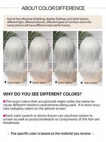 合成纖維白色分層直髮角色扮演假髮,適合化裝舞會萬聖節派對,無膠熱阻纖維高密度自然造型12吋娃娃頭假髮,男女皆宜的短直髮裝扮假髮,適用於節日的動畫漫畫造型角色扮演假髮 - 白色 - 查看 6