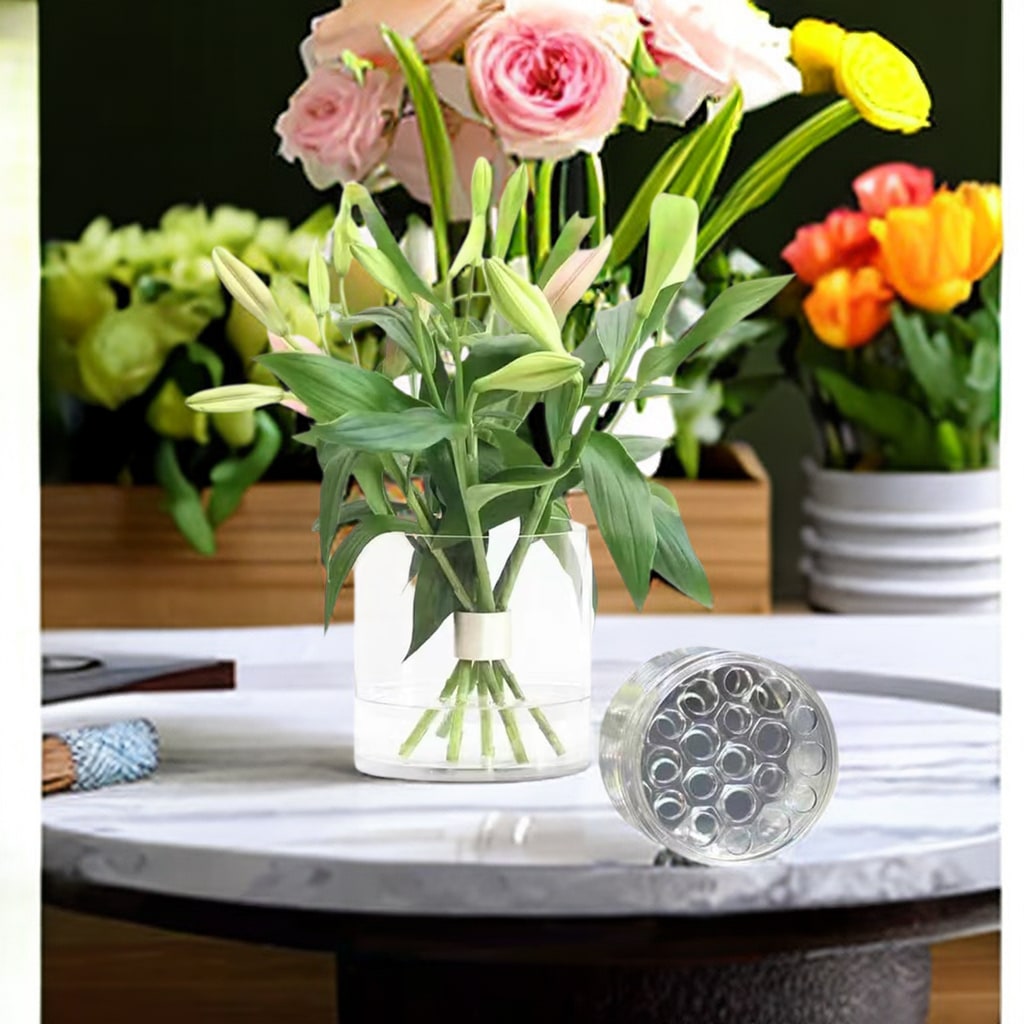 1PC Spiral Ikebana Stem Holder, Spiral Stem Holder For Vases, 2024