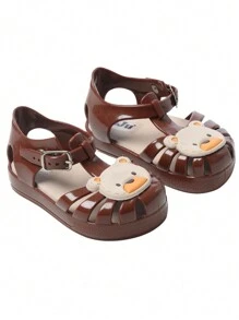 Kids Flat Sandals - Rỉ Nâu - Xem 1