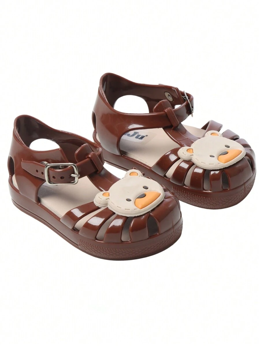 Kids Flat Sandals - Rỉ Nâu - Xem 1