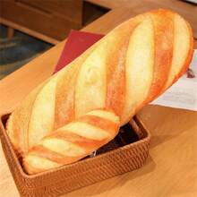1pc Simulation Bread Shaped Plush Doll Stuffed Doll, 3d Soft Bread Pillow Fun Food Plush Dolls Birthday Gifttoast Pillow, Plushy, Hamburger