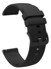 1 条 18 毫米、20 毫米、22 毫米柔软硅胶表带，兼容三星 Galaxy Watch Active 2/Watch 3 45 毫米/42 毫米、Gear S3、Galaxy Watch 4/5/6、Garmin，中性设计 - 黑色 - 查看 4