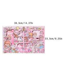 1pc Exquisite Cherry Blossom Stationery Set Gift Box - Pink - View 2