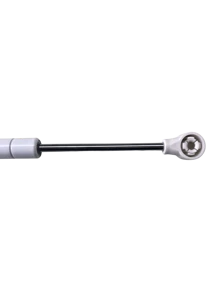 Kit 2 Pistão A Gás Amortecedor Para Porta de Móveis e Armários 100N - Branco - Visão 4